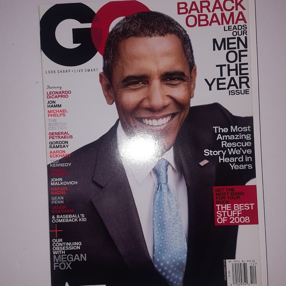 HUGE*RARE*MINT* Barack Obama GQ Magazine